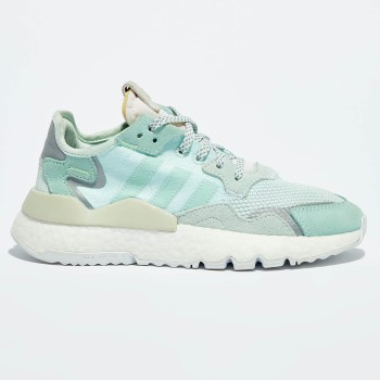 Adidas - Baskets en Cuir & Mesh Nite Jogger W vert d'eau - 04 -3214217