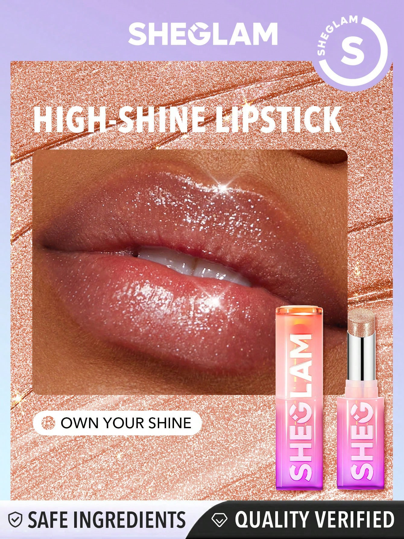 SHEGLAM Mirror Kiss High-Shine Lipstick-Own Your Shine - 29924923