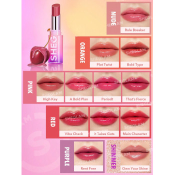 SHEGLAM Mirror Kiss High-Shine Lipstick-Own Your Shine - 29924923