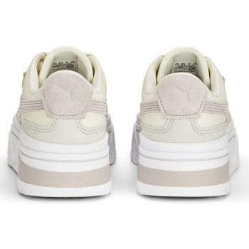 Puma - Baskets en Cuir Mayze Stack Luxe blanc/beige - 04 -4978447