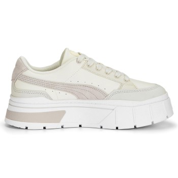 Puma - Baskets en Cuir Mayze Stack Luxe blanc/beige - 04 -4978447