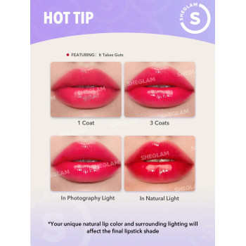 SHEGLAM Mirror Kiss High-Shine Lipstick-Own Your Shine - 29924923