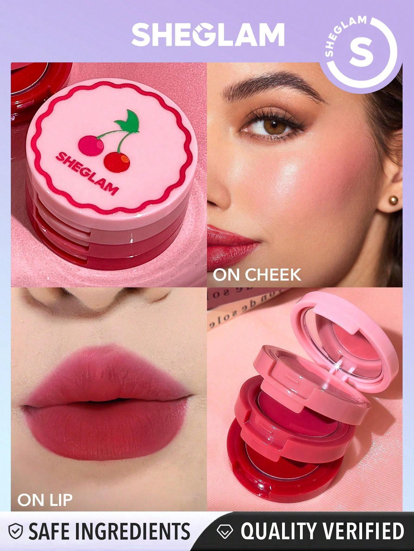 SHEGLAM Crème pour les joues et les lèvres Very Cherry - 6431462