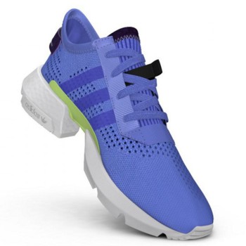 Adidas - Baskets en Velours de Cuir & Mesh Pod-S3.1 violet/jaune - 04 -3773369