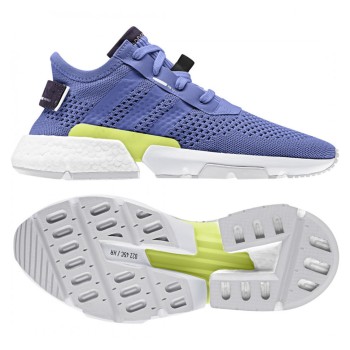 Adidas - Baskets en Velours de Cuir & Mesh Pod-S3.1 violet/jaune - 04 -3773369