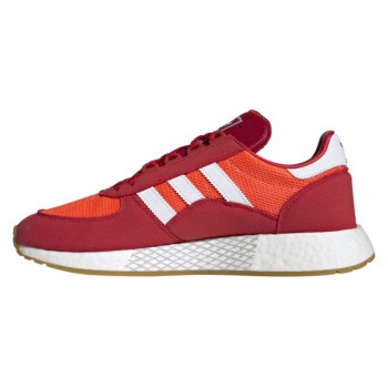 Adidas - Baskets en Velours de Cuir & Mesh Marathon Tech rouge/orange/blanc - 04 -3498938