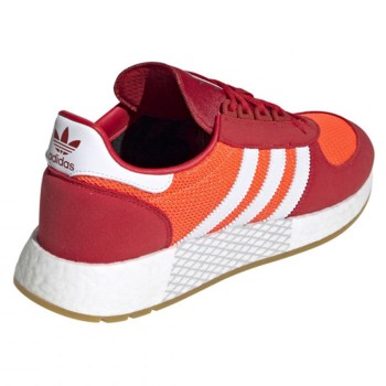 Adidas - Baskets en Velours de Cuir & Mesh Marathon Tech rouge/orange/blanc - 04 -3498938