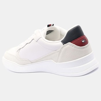 Tommy Hilfiger - Baskets en Cuir Elevated Cupsole blanches - 04 -4984618