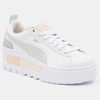 Puma - Baskets en Cuir Mayze blanches - 04 -4978435