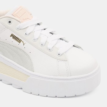 Puma - Baskets en Cuir Mayze blanches - 04 -4978435