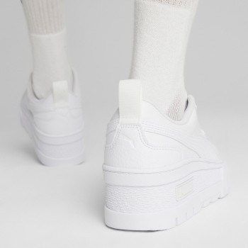 Puma - Baskets en Cuir Mayze blanches - 04 -4849384