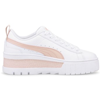 Puma - Baskets en Cuir Mayze blanc/rose - 04 -4849381