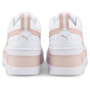 Puma - Baskets en Cuir Mayze blanc/rose - 04 -4849381