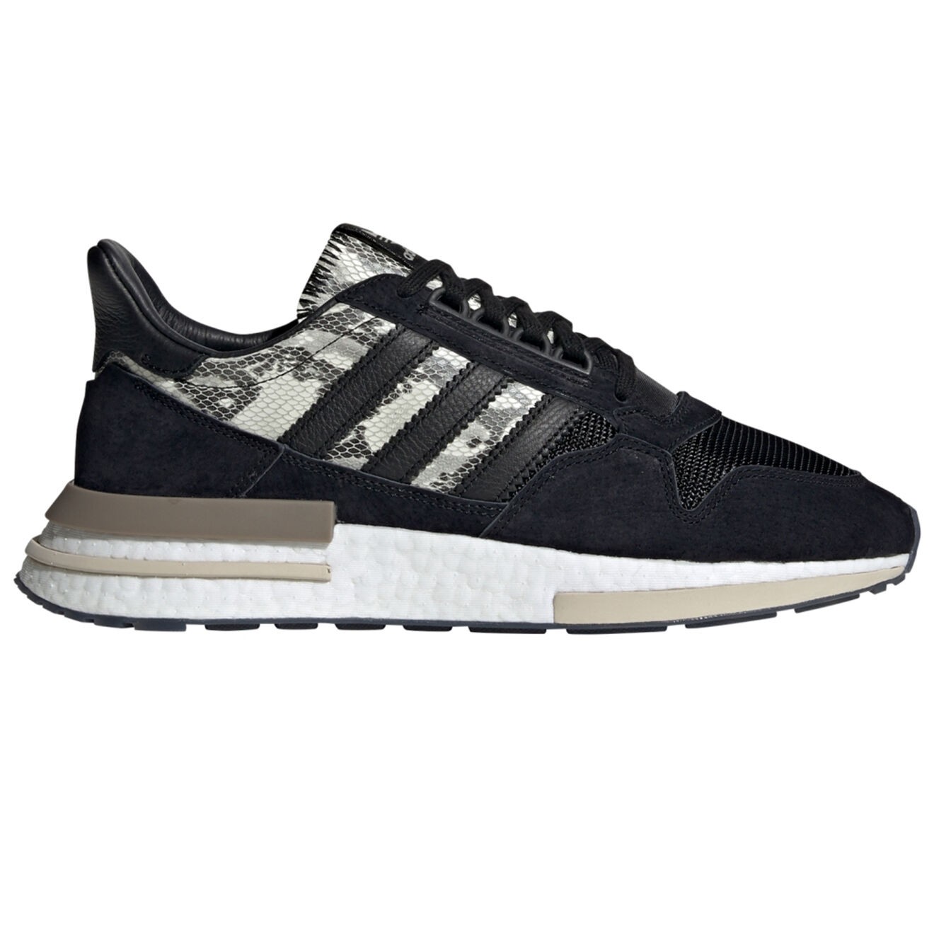 Adidas - Baskets en Velours de Cuir & Mesh Zx 500 RM snake print noir/beige - 04 -3214823