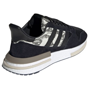 Adidas - Baskets en Velours de Cuir & Mesh Zx 500 RM snake print noir/beige - 04 -3214823