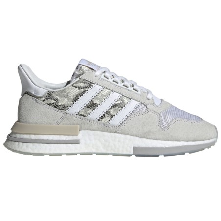 Adidas - Baskets en Velours de Cuir & Mesh Zx 500 RM snake print blanc/beige - 04 -3214820