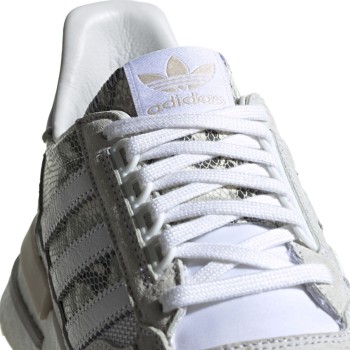 Adidas - Baskets en Velours de Cuir & Mesh Zx 500 RM snake print blanc/beige - 04 -3214820