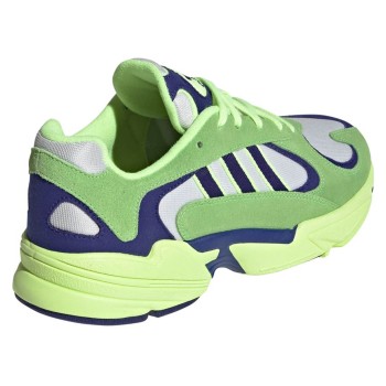 Adidas - Baskets en Velours de Cuir & Mesh Yung-1 vert/gris/marine - 04 -3480389