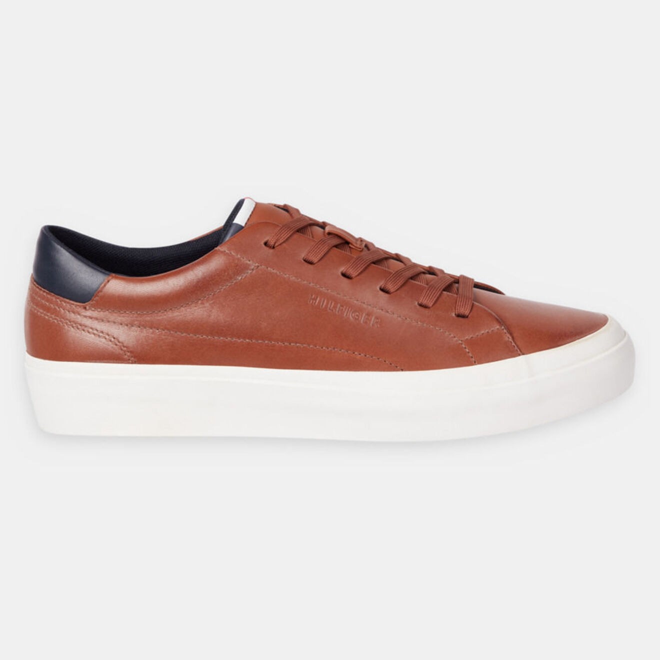 Tommy Hilfiger - Baskets en Cuir Vulc Prem cognac - 04 -4785751