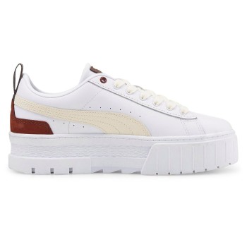 Puma - Baskets en Cuir Mayze Luxe blanc/bordeaux - 04 -4656188