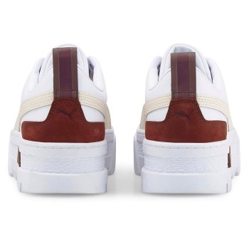 Puma - Baskets en Cuir Mayze Luxe blanc/bordeaux - 04 -4656188