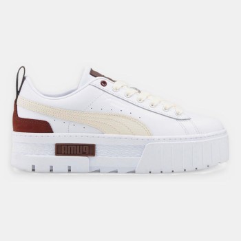 Puma - Baskets en Cuir Mayze Luxe blanc/bordeaux - 04 -4656188