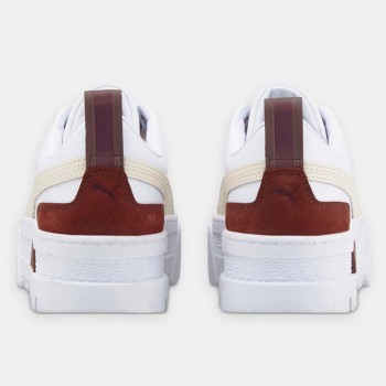 Puma - Baskets en Cuir Mayze Luxe blanc/bordeaux - 04 -4656188