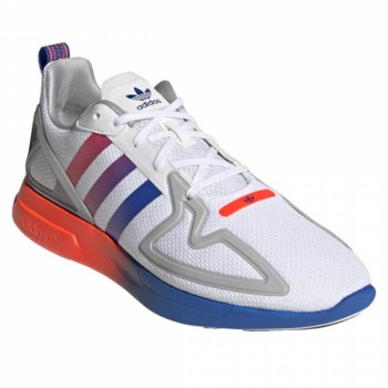 Adidas - Baskets Zx 2K Flux blanc/bleu/orange - 04 -3650222