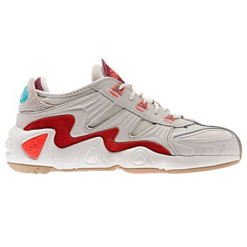 Adidas - Baskets en Cuir & Mesh Fyw S-97 blanc/rouge - 04 -3480482