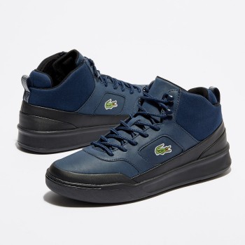 Lacoste - Baskets Explorateur Spt Mid 417 2 Q4 bleu marine/noir - 04 -2476973