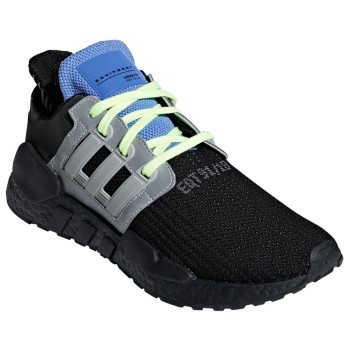 Adidas - Baskets en Cuir & Mesh Eqt Sup 91/18 noir/gris/bleu - 04 -3214889