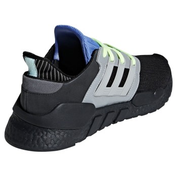 Adidas - Baskets en Cuir & Mesh Eqt Sup 91/18 noir/gris/bleu - 04 -3214889