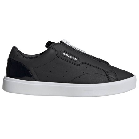 Adidas - Baskets en Cuir Sleek Zip W noires - 04 -3480203