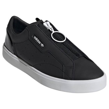 Adidas - Baskets en Cuir Sleek Zip W noires - 04 -3480203