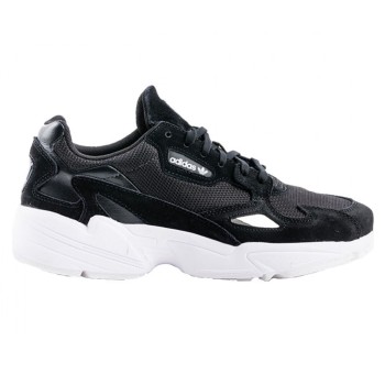 Adidas - Baskets en Velours de Cuir & Mesh Falcon W noires - 04 -3374015