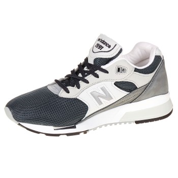 New Balance - Baskets lifestyle en Velours de Cuir & Mesh M1991 D made in UK gris/blanc - 04 -2615516