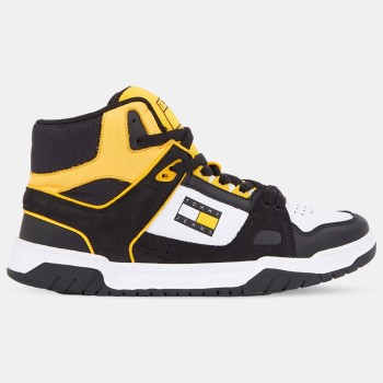 Tommy Jeans - Baskets en Cuir Droid noir/jaune - 04 -4984507