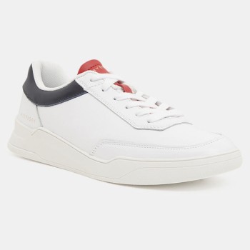 Tommy Hilfiger - Baskets en Cuir Elevated Cupsole blanches - 04 -4785778