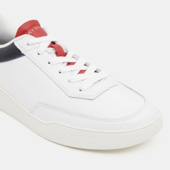 Tommy Hilfiger - Baskets en Cuir Elevated Cupsole blanches - 04 -4785778