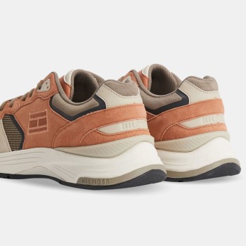 Tommy Hilfiger - Baskets running en Cuir & Mesh Modern Prep orange - 04 -4785760