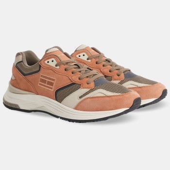 Tommy Hilfiger - Baskets running en Cuir & Mesh Modern Prep orange - 04 -4785760