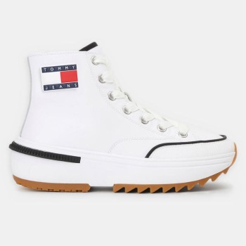 Tommy Hilfiger - Baskets en Cuir Run Cleat blanches - 04 -4785142