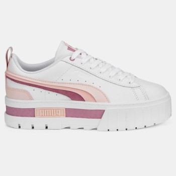 Puma - Baskets en Cuir Mayze blanc/rose - 04 -4781050