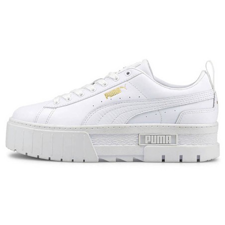 Puma - Baskets en Cuir Mayze Classic blanches - 04 -3951278