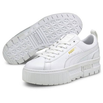 Puma - Baskets en Cuir Mayze Classic blanches - 04 -3951278