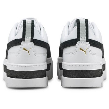 Puma - Baskets Mayze Leather blanc/noir - 04 -3951224