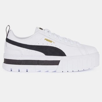 Puma - Baskets Mayze Leather blanc/noir - 04 -3951224