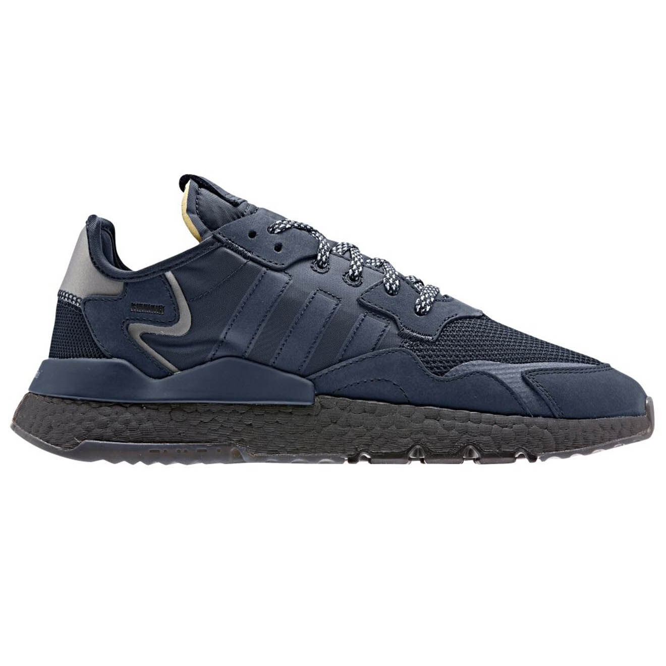 Adidas - Baskets en Cuir & Mesh Nite Jogger bleu marine - 04 -3480476