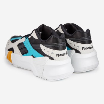 Reebok - Baskets en Cuir & mesh Aztrek Double X Gigi Hadid blanc/noir/turquoise - 04 -3205841