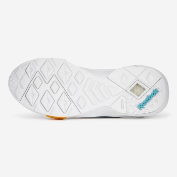 Reebok - Baskets en Cuir & mesh Aztrek Double X Gigi Hadid blanc/noir/turquoise - 04 -3205841